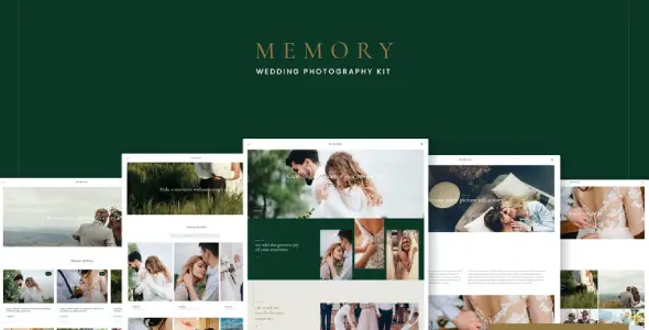 Memory – Wedding Photography Elementor Template Kits