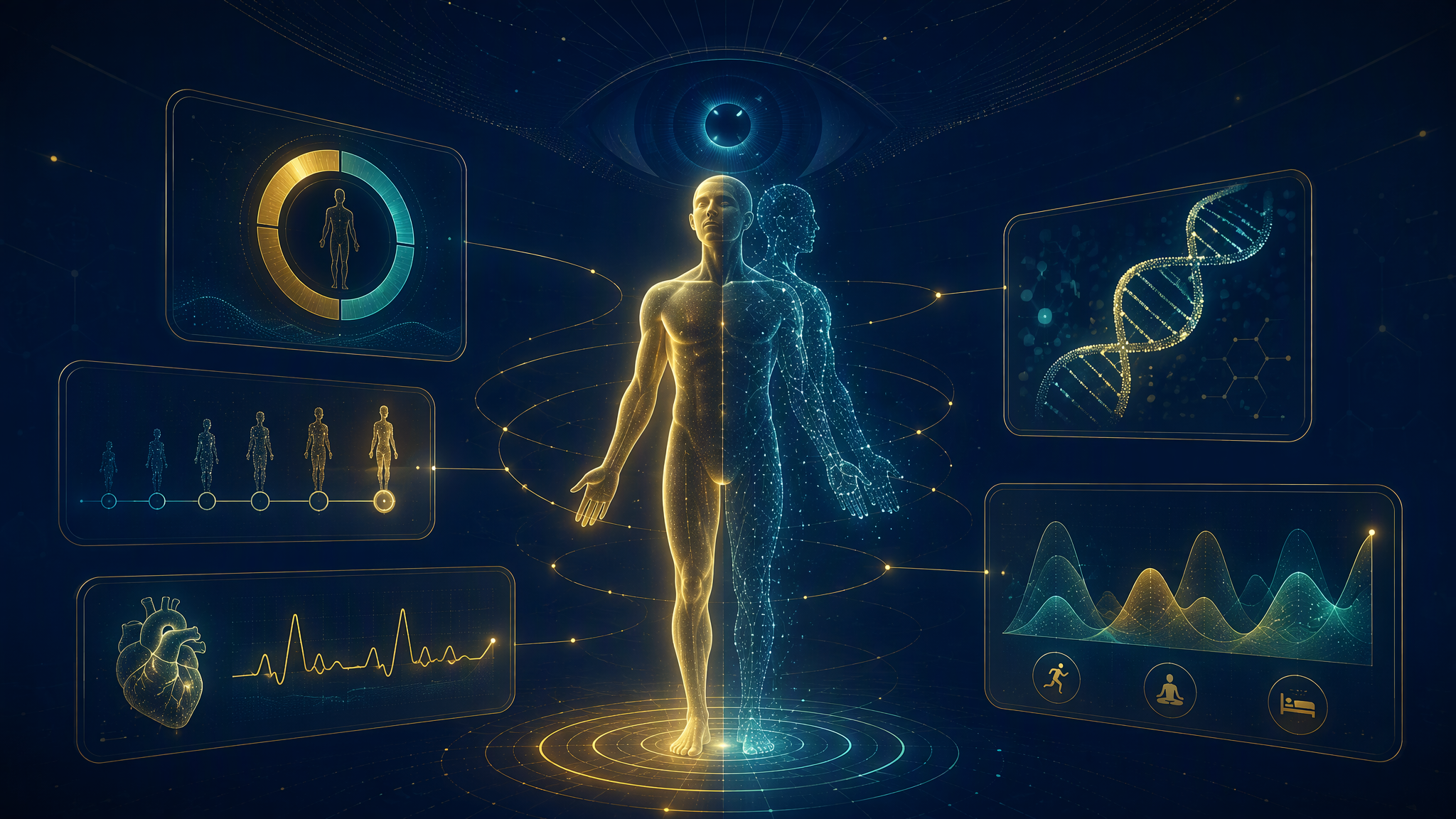 Longevity AI: a digital twin of your health — biological-age scoring, what-if simulation and the Sentinel preventive agent