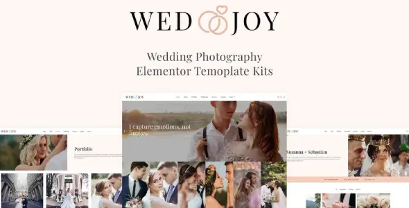 Wedjoy – Wedding Photography Elementor Template Kit